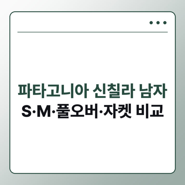 파타고니아 신칠라 남자 사이즈 S M 풀오버 자켓 차이