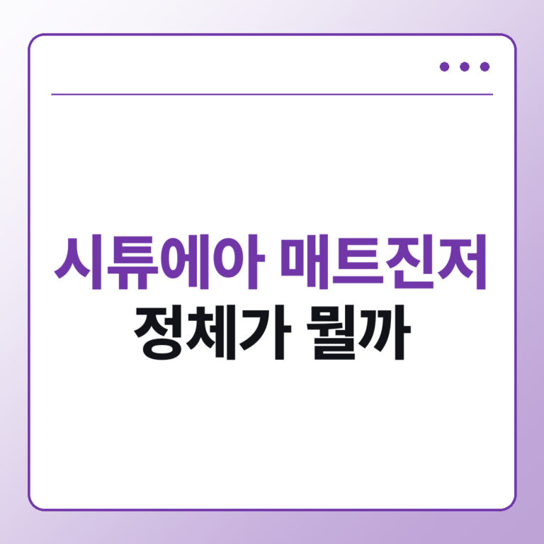 시튜에아 매트진저 뭐길래 가격 색상 구매처 총정리